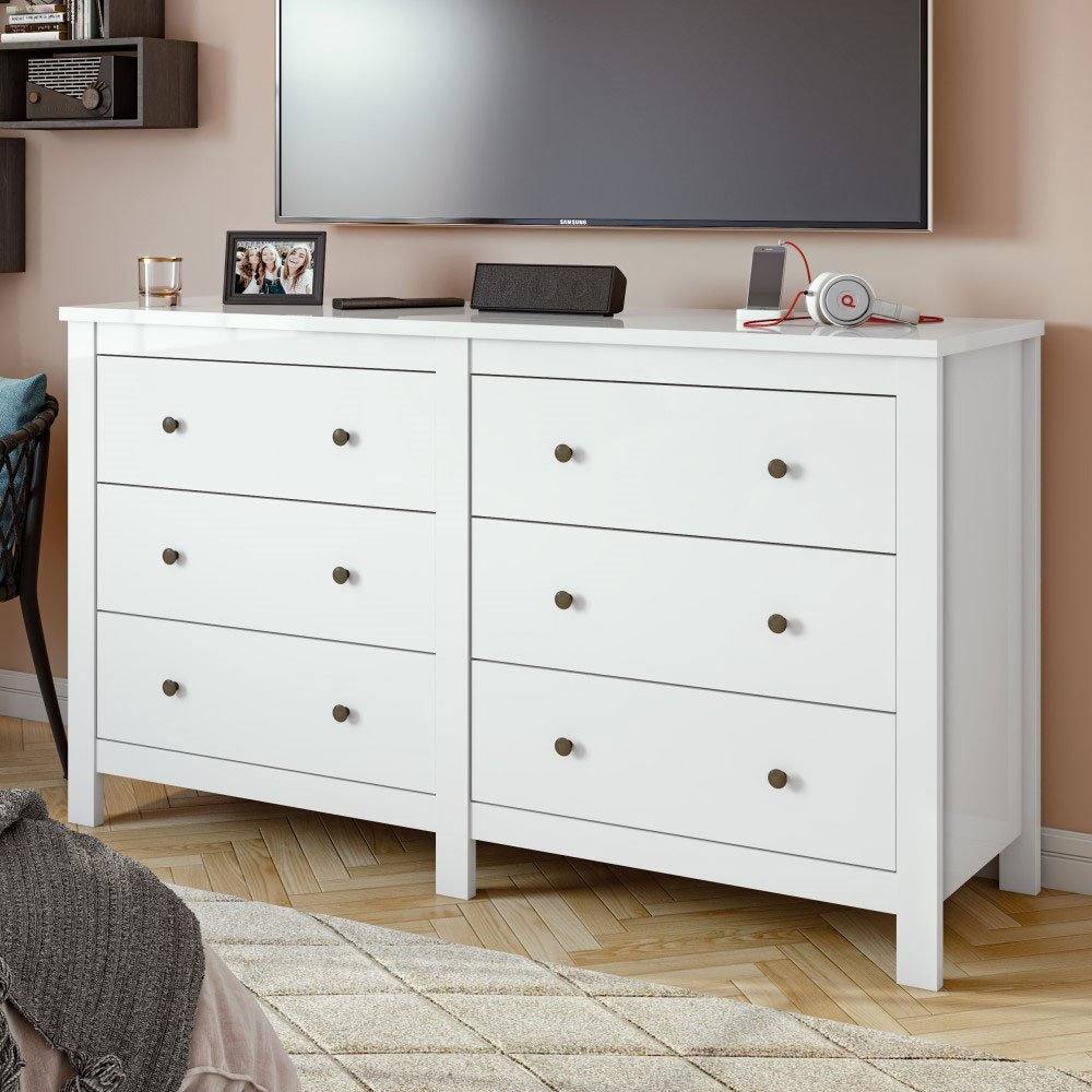 Cômoda com 06 Gavetas Maggiore Branco Lopas